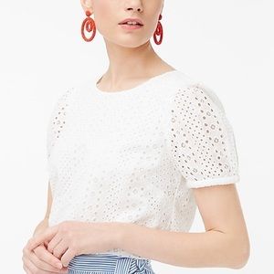 (NWT) J. Crew Factory Eyelet Top